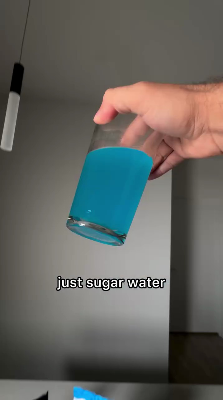 Competitor glass, clear water